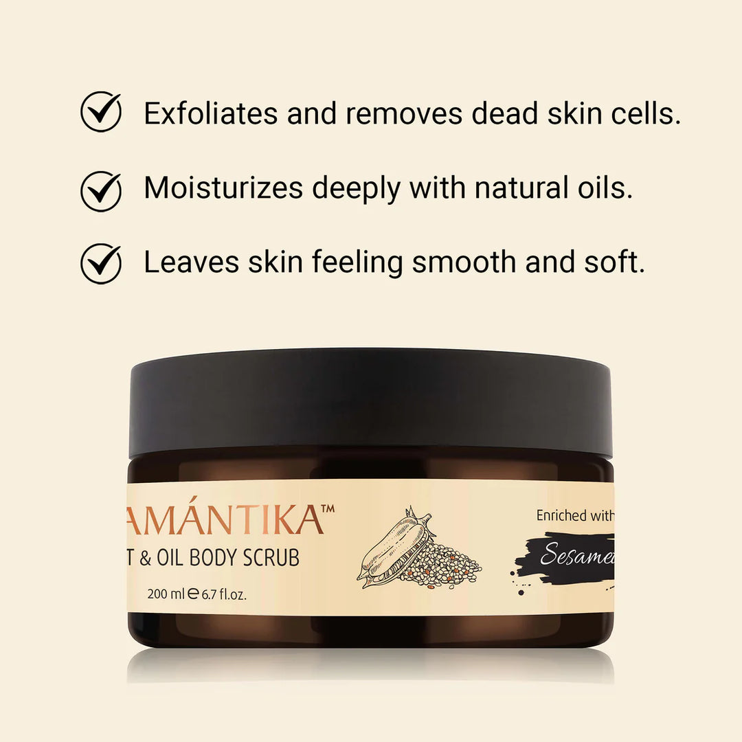 Salt & Oil Body Scrub - Sesame Seed Oil