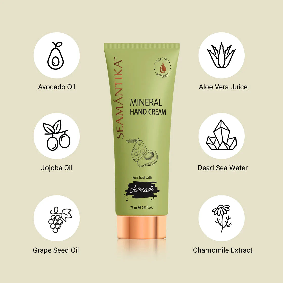 Mineral Hand Cream - Avocado Oil